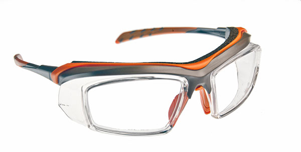 Safety glasses frames WRAP-RX COLLECTION: MODEL 6008 in Grey