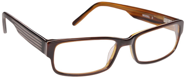 Safety glasses frames METRO: MODEL 7002 in Brown