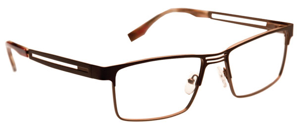 Safety glasses frames TITANIUM: MODEL 8001 in Brown