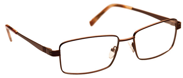 Safety glasses frames TITANIUM: MODEL 8002 in Brown