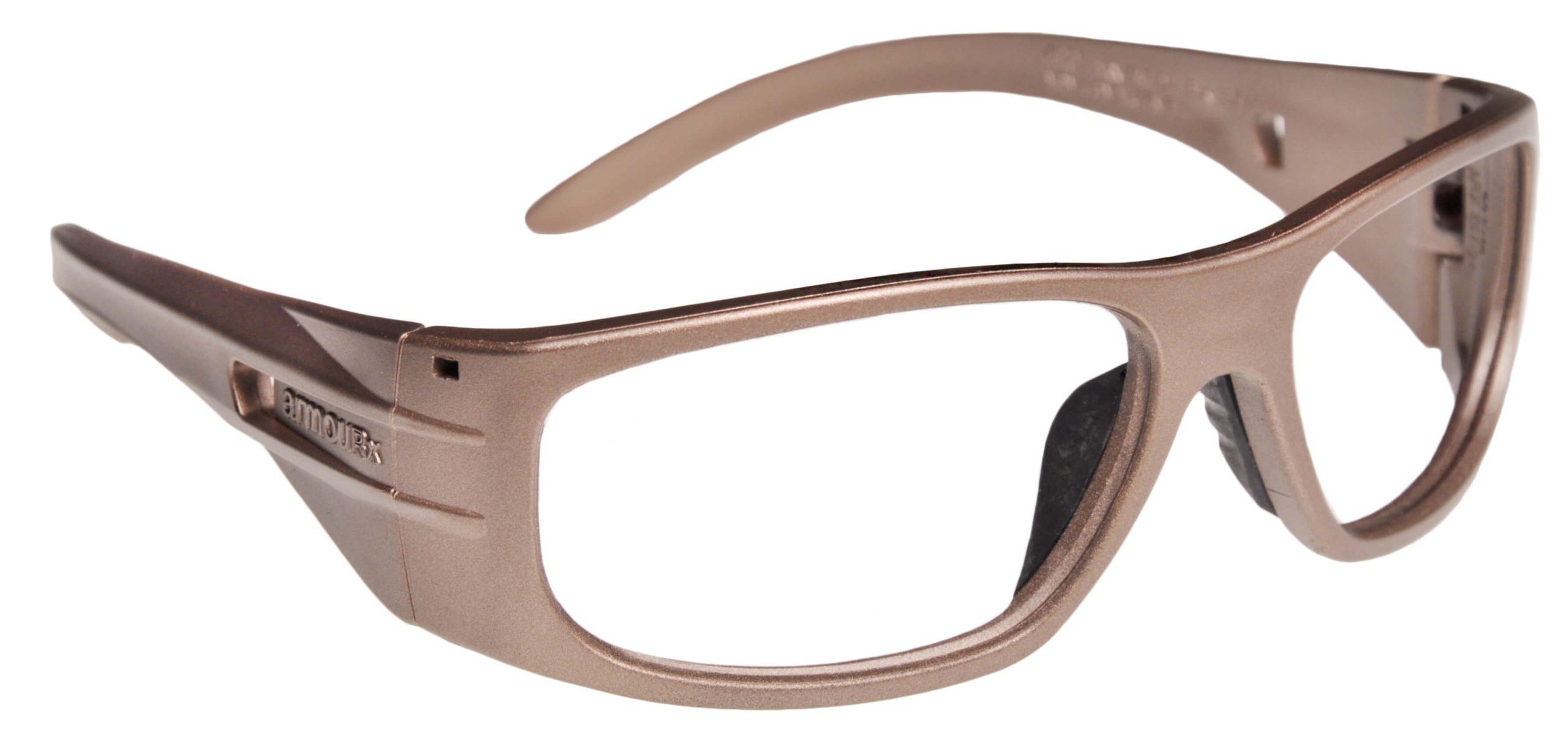 Safety glasses frames WRAP-RX COLLECTION: MODEL 6001 in Brown