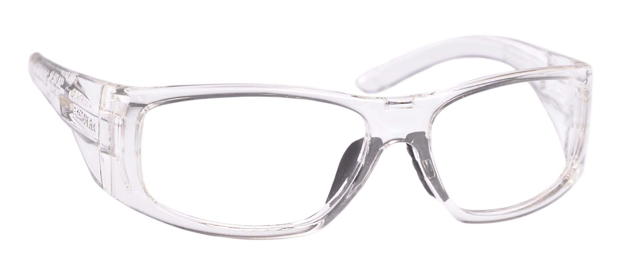 Safety glasses frames WRAP-RX COLLECTION: MODEL 6001 in Crystal