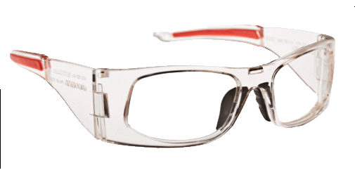 Safety glasses frames WRAP-RX COLLECTION: MODEL 6002 in Crystal
