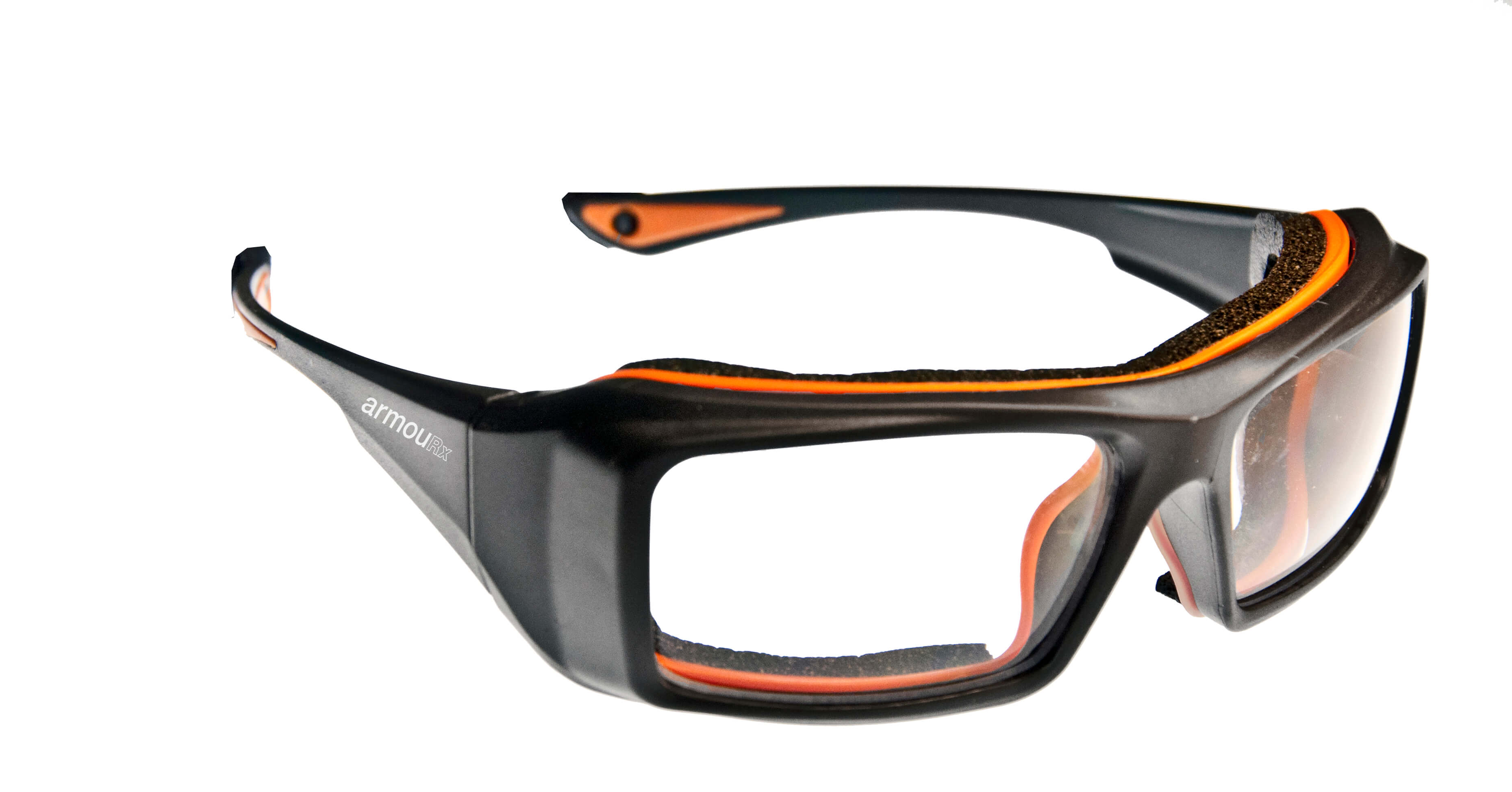 Safety glasses frames WRAP-RX COLLECTION: MODEL 6006 in Black