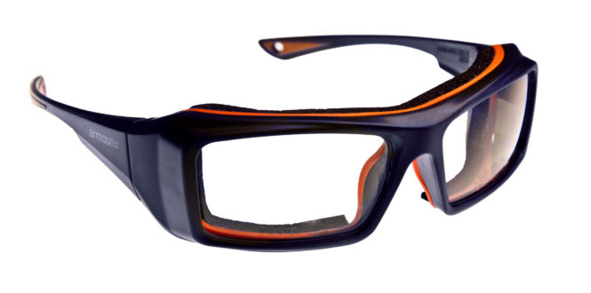 Safety glasses frames WRAP-RX COLLECTION: MODEL 6006 in Blue