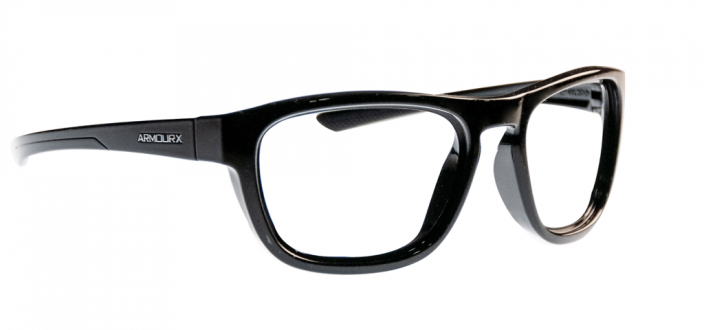 Safety glasses frames WRAP-RX COLLECTION: MODEL 6017 in Black