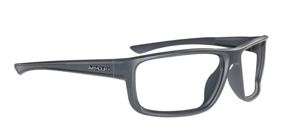 Safety glasses frames WRAP-RX COLLECTION: MODEL 6018 in Matte Grey